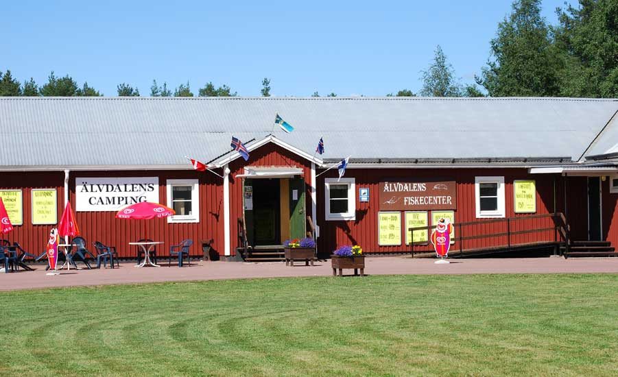 Receptionsbyggnad Älvdalens Camping 